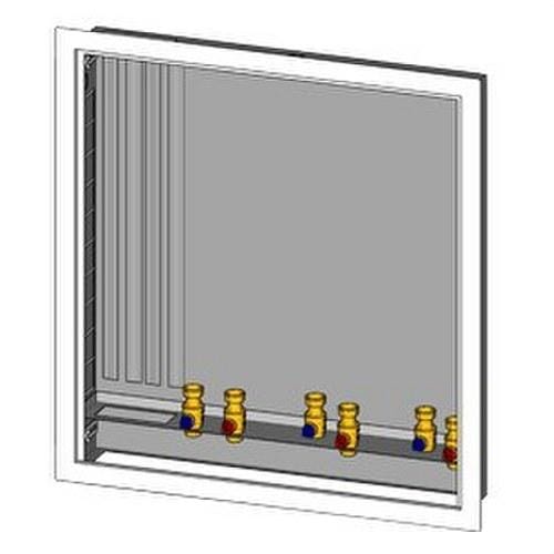 GIACOMINI - Soporte para instalación módulo GE551-2 diámetro 22 con 7 válvulas intercepción