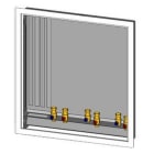 GIACOMINI - Soporte para instalación módulo GE551-2 3/4" con 7 válvulas intercepción