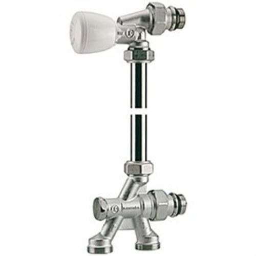 GIACOMINI - Grupo monotubo termostatizable recto doble reglaje 1/2"x16