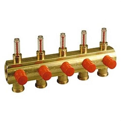 GIACOMINI - Colector simple R553M 1.1/4"x18/5 medidor caudal