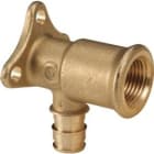 GIACOMINI - Racor curvo 90° rosca H GX129 16x1/2" codo corto cobre