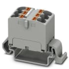 PHOENIX CONTACT - BLQ.PTFIX 6X4-NS35A GY DISTR.ALINEACIÓN HZ.TNOM.630V CTE.NOM.32A CX.PUSH-IN Nos.