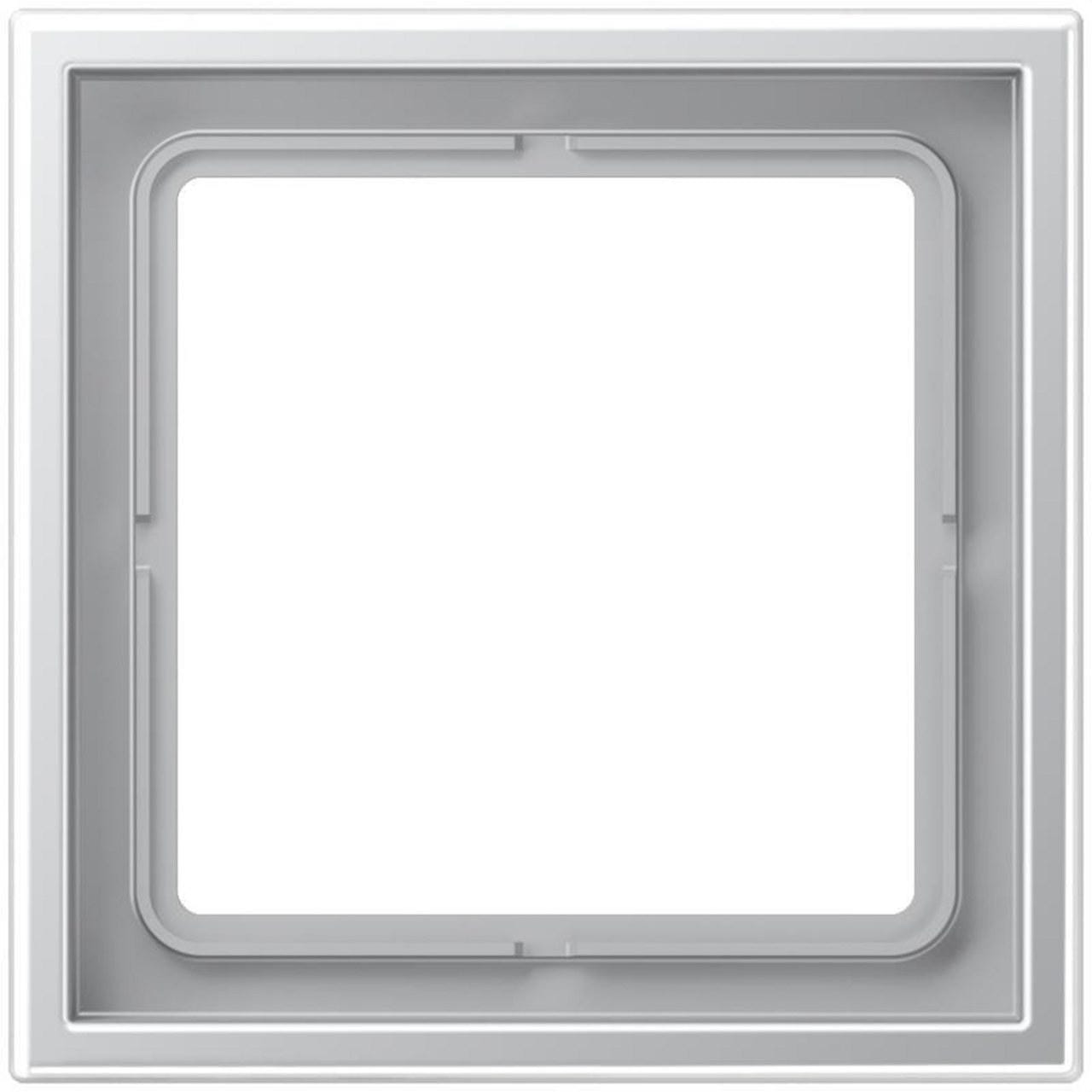 JUNG - Marco simple 81x81mm de la Serie LS ZERO lacado aluminio termoplástico (a prueba de golpes)