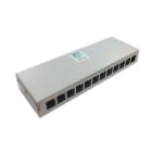 MMCONECTA - Punto de consolidación metálico para 12 conectores RJ45 tipo Keystone