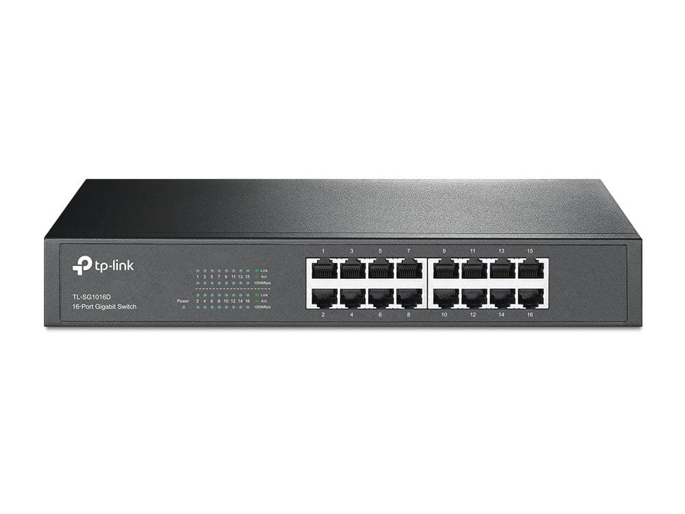 TP-LINK - SWITCH 16`PUERTOS 10/100/1000 FORMATO SOBREMESA