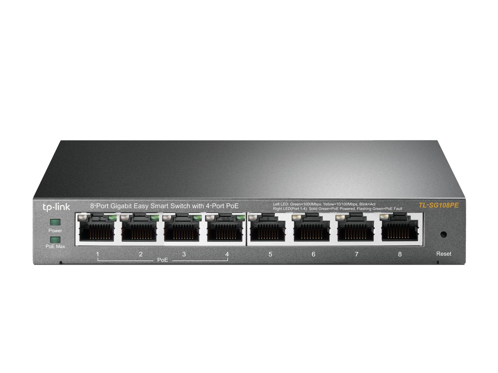 TP-LINK - SWITCH 89 1GB C/4 PUERTOS POE