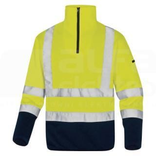 DELTA PLUS - Jersey polar símil jersey de poliéster alta visibilidad talla M amarillo fluo / azul marino