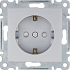 HAGER - Toma schuko Lumina intense con protección infantil Lumina plata