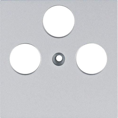 HAGER - TAPA R/TV/SAT TELEVES LUMINA PLATA