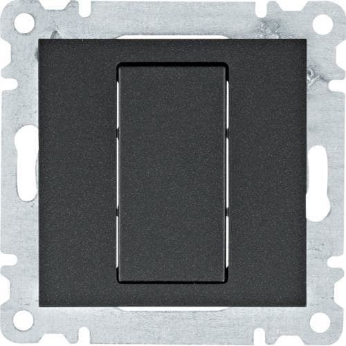 HAGER - Tapa ciega Lumina negro