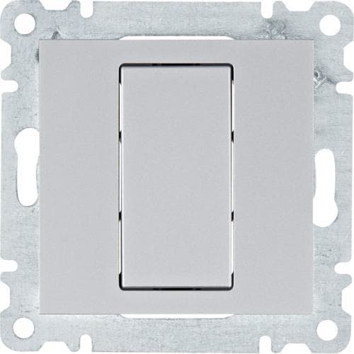 HAGER - TAPA CIEGA LUMINA PLATA