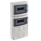 IDE - Cofret IP65 2x12 24 módulos de color gris 6 tapas lisas
