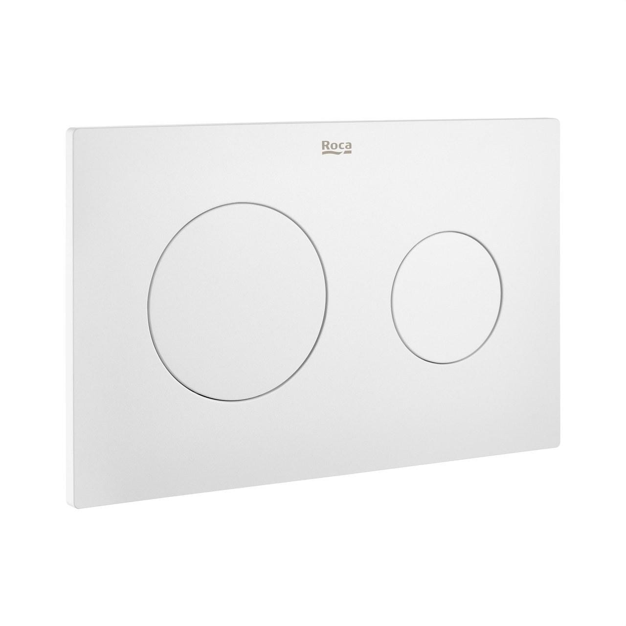 ROCA - Placa dual accionamiento PL10 blanco mate