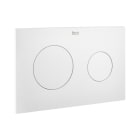 ROCA - Placa dual accionamiento PL10 blanco mate