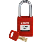 BRADY - CANDADOS SAFEKEY - NYLON ROJO
