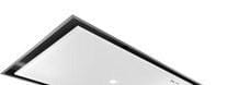 SIEMENS-LB - Extractor de techo iQ500 LR27CBS20 cristal blanco con LEDs integrados 120x50cm clase energética A