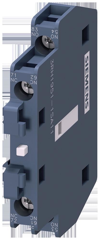 SIEMENS - Bloque de contacto auxiliar adicional para 3RT135, 3RT136, 3RT137 1 NC 1 NO, se puede montar en el lateral, terminal de tornillo
