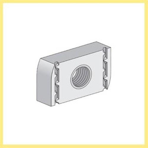 INTERFLEX - Tuerca guía M8 fijación rápida para perfil -C galvanizado caliente