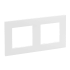 LEGRAND - Placa embellecedora Niloé Step de 2 elementos de color blanco mate