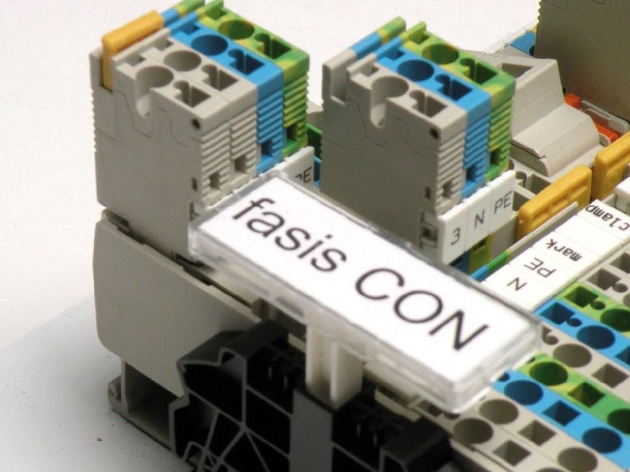 CEMBRE - Placa MG-TAR 45098 7,5x40mm para cables y componentes blanco