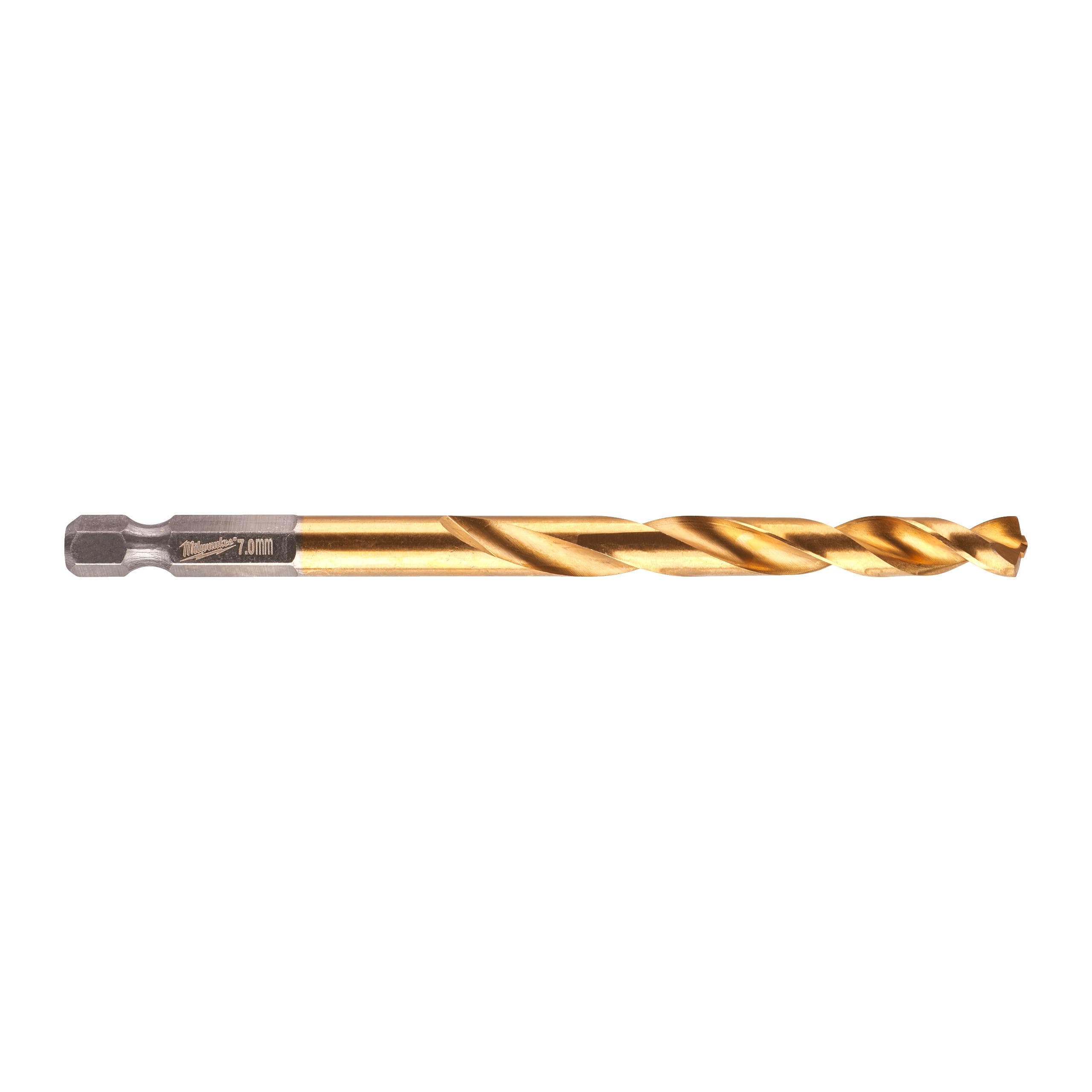 MILWAUKEE - BROCA SHOCKWAVE HSS-G TIN RED HEX 7 MM - 1 PC