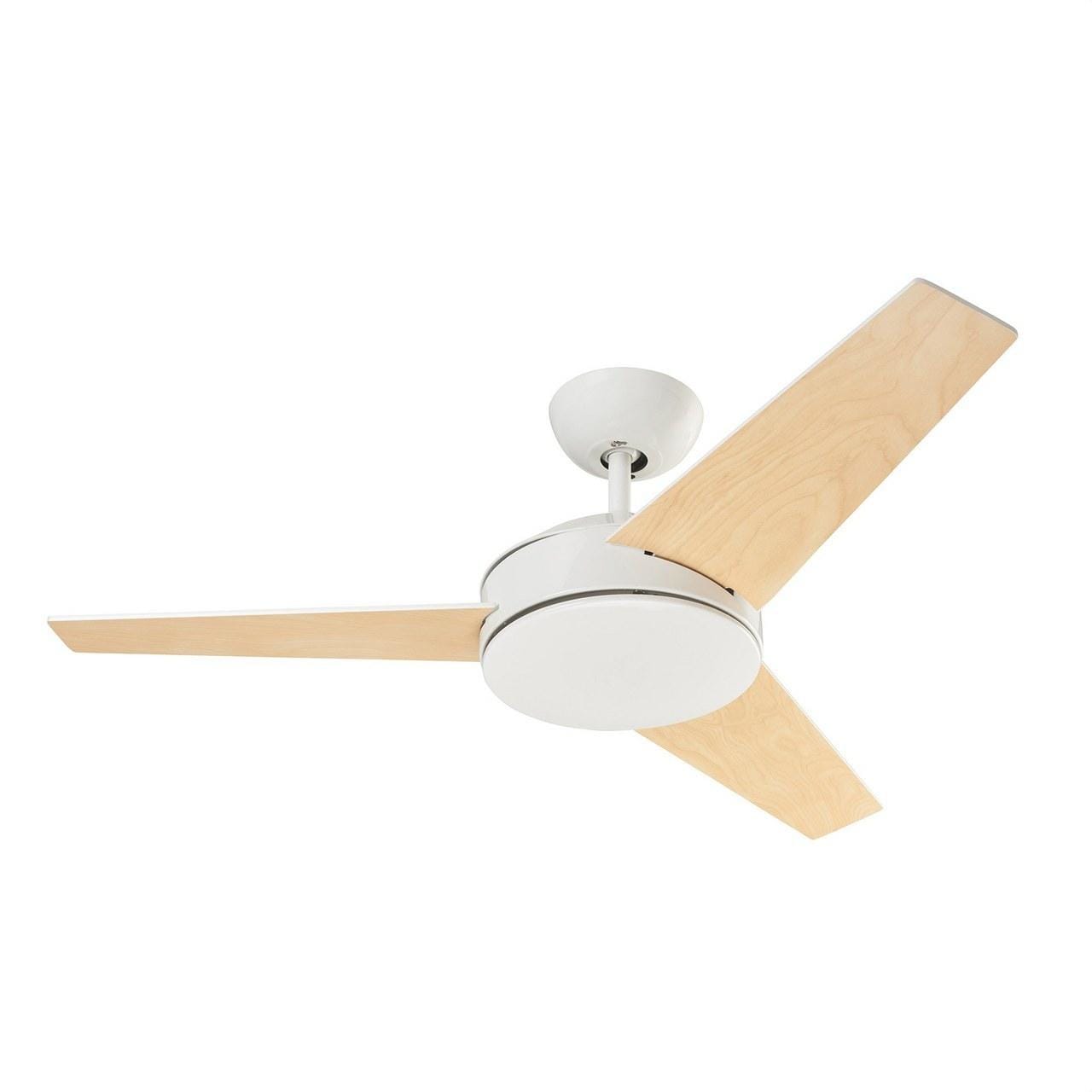 FORLIGHT - Luminaria ventilador Windy blanco brillante