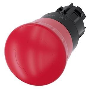 SIEMENS - PULSADOR DE SETA PARO EMERG., 22MM, REDONDO, PLAST