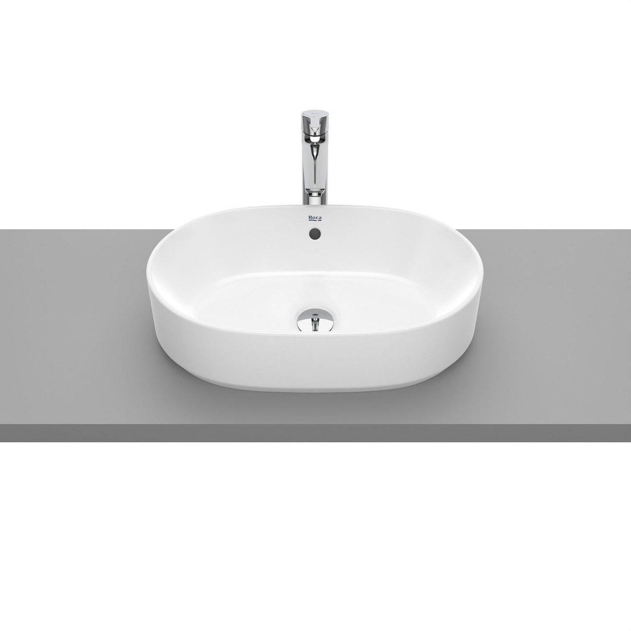 ROCA - Lavabo de sobre encimera THE GAP 550 diámetrox390x130 blanco