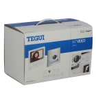 TEGUI - Kit vídeo 1 vivienda 2 hilos, placa SFERA NEW y monitor manos libres Classe 100 básico