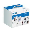 TEGUI - Kit vídeo 1 vivienda 2 hilos, placa SFERA NEW y monitor manos libres Classe 100 avanzado