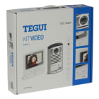 TEGUI - Kit vídeo 1 vivienda 2 hilos, placa LÍNEA 2000 y monitor manos libres Classe 100 básico