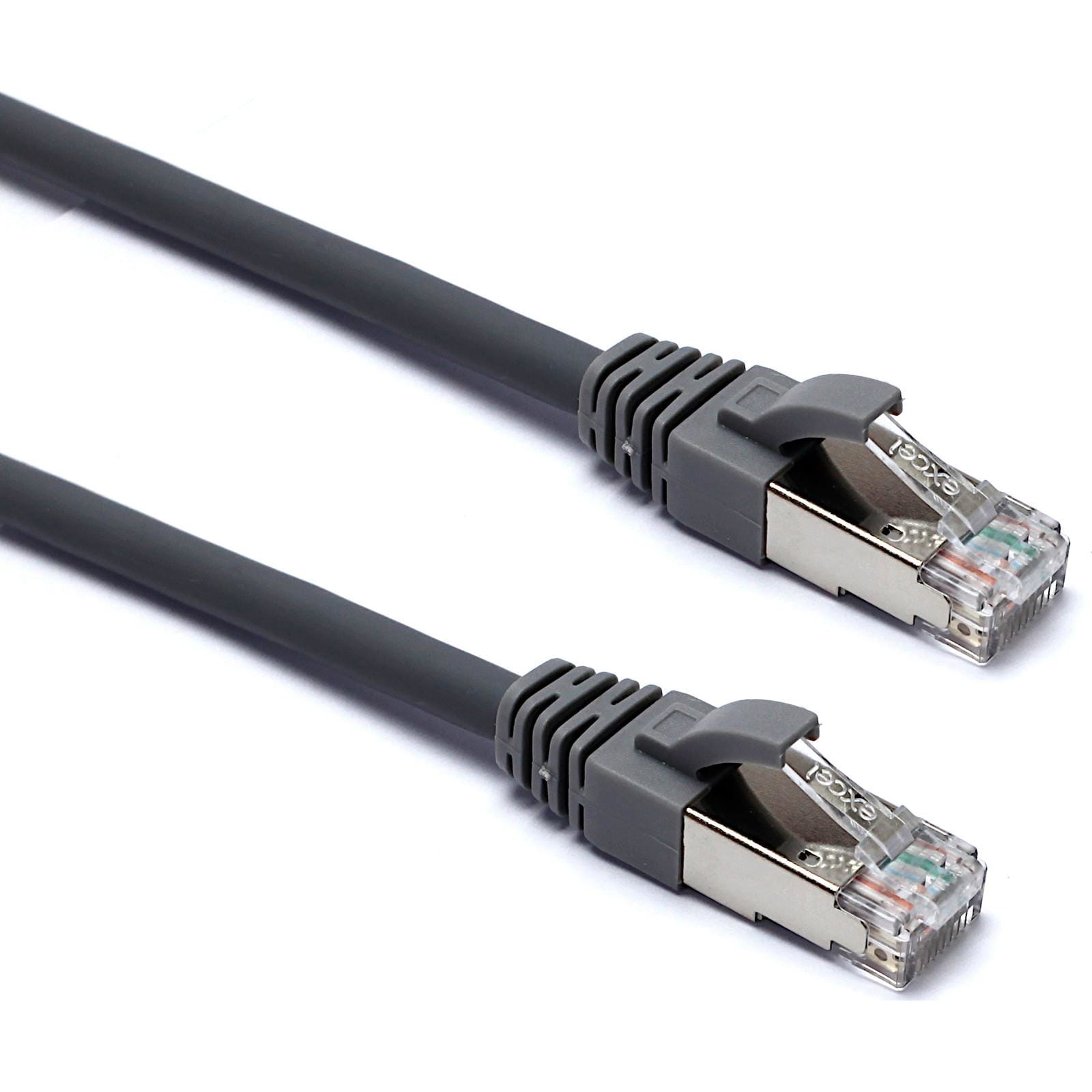 EXCEL - LATIGUILLO CAT6A FFTP LSOH 0.5M-GREY (PACK 10 UDS)