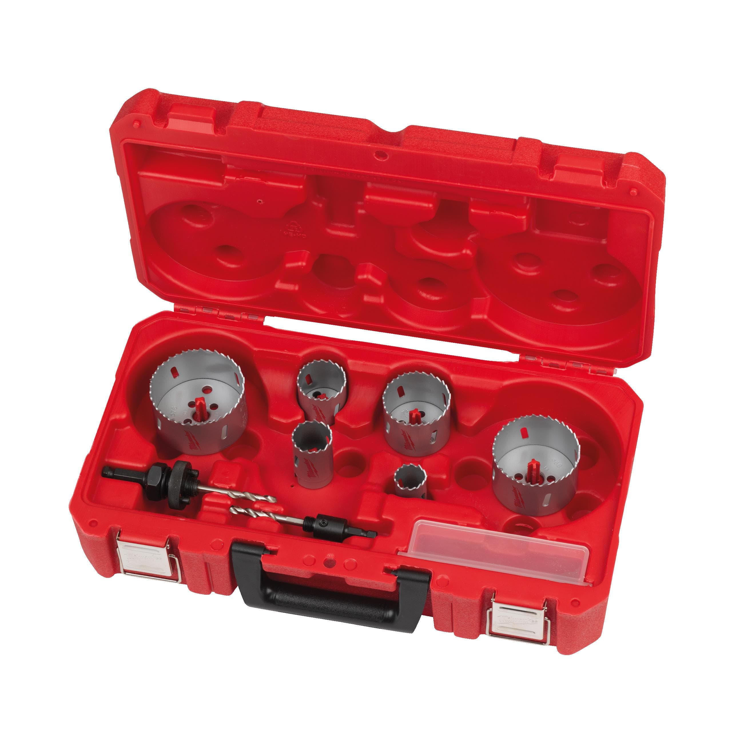 MILWAUKEE - ESTUCHE DE 10 PIEZAS 25, 32, 40, 54, 68, 76MM