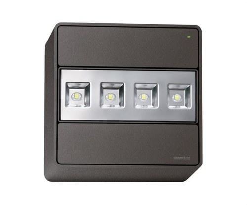 DAISALUX - Proyector autónomo de emergencia Atria N22 A antipánico pared gris oscuro metalizado