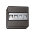 DAISALUX - Proyector autónomo de emergencia Atria N22 A antipánico pared gris oscuro metalizado