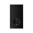 SIMON - Kit base de enchufe SIMON 100 schuko HUB PRO iO negro mate