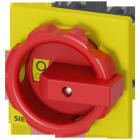 SIEMENS - Accionamiento giratorio 66x66mm rojo / amarillo, fijación en taladro único para seccionador 3LD3