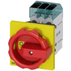 SIEMENS - INT.PRINC.3 P,IU 16A,ACCION.GIR.RJ/AM.66x66mm,400V 7,5kW,FIJ.FT.FIJ.TDRO.ÚNICO
