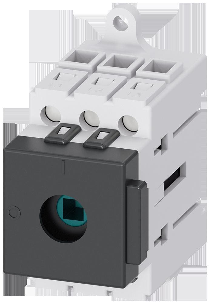 SIEMENS - Interruptor principal, 3 polos, Iu 32A, sin maneta, 400V 11,5kW, montaje en cuadros de distribución