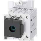 SIEMENS - Interruptor principal, 3 polos + N, Iu 40A, accionamiento de muletilla, 400V 15kW, montaje en cuadros de distribución