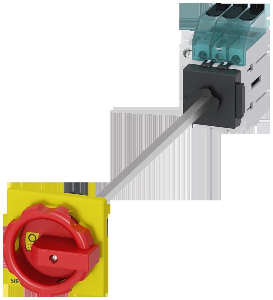 SIEMENS - INT.PRINC.3 P,IU 63A,1NA+1NC,ACCION.GIR.RJ/AM.66x66mm,400V 22kW,FIJ.BA.C/TDRO