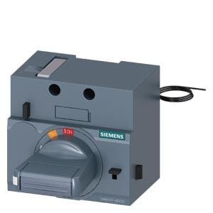 SIEMENS - Accionamiento giratorio frontal estándar IP30 NEMA 1, para 3VA5 125, con enclavamiento de puerta, kit de iluminación 24V DC