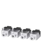 SIEMENS - Borne para conductor redondo Cu para 3VA6 150/250 (4u) con toma alimentación conductor auxiliar