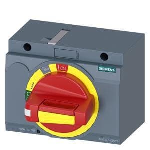 SIEMENS - Accionamiento giratorio IEC IP30/40 para 3VA6 150/250 y 3VA5 250, frontal paro de emergencia