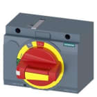 SIEMENS - Accionamiento giratorio IEC IP30/40 para 3VA6 150/250 y 3VA5 250, frontal paro de emergencia