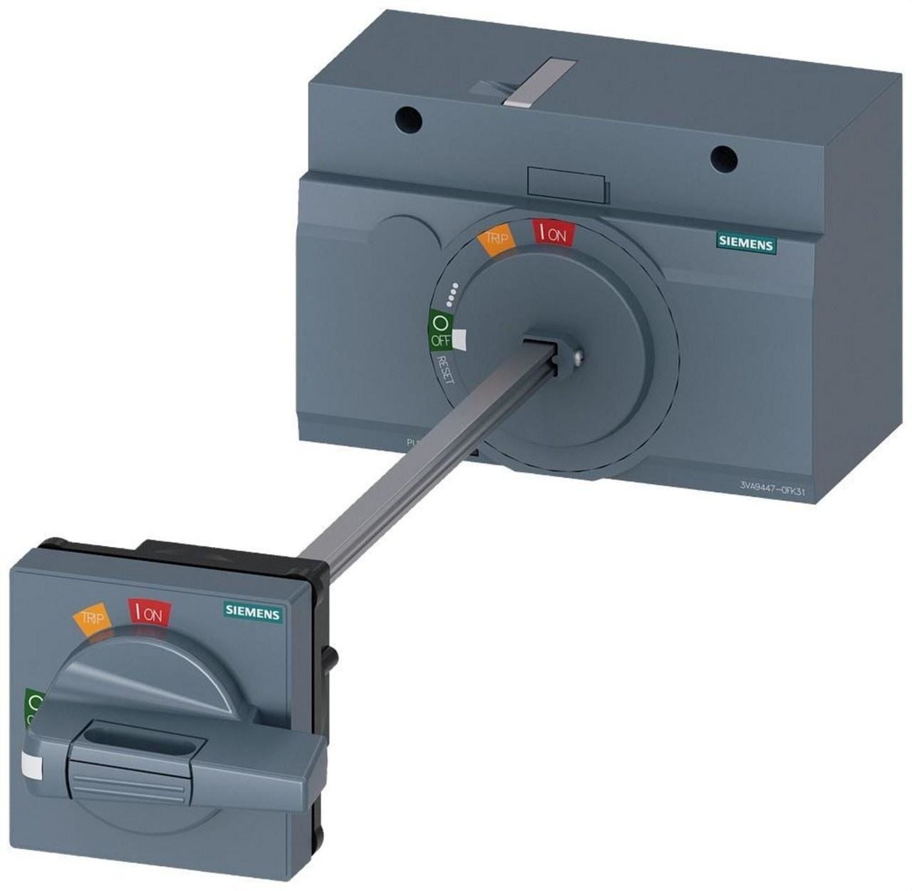 SIEMENS - Accionamiento giratorio puerta estándar NEMA 1/3R/12, con enclavamiento de puerta y posición de apertura de puerta para 3VA6 400/600