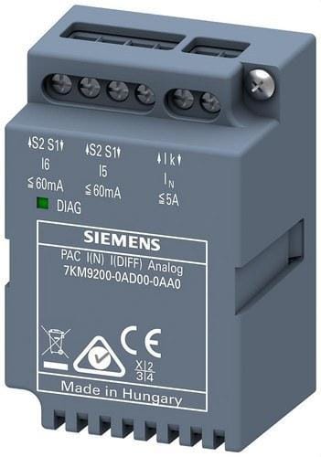 SIEMENS - Módulo de neutro medida corriente diferencial, entrada analógica para PAC3200/PAC4200