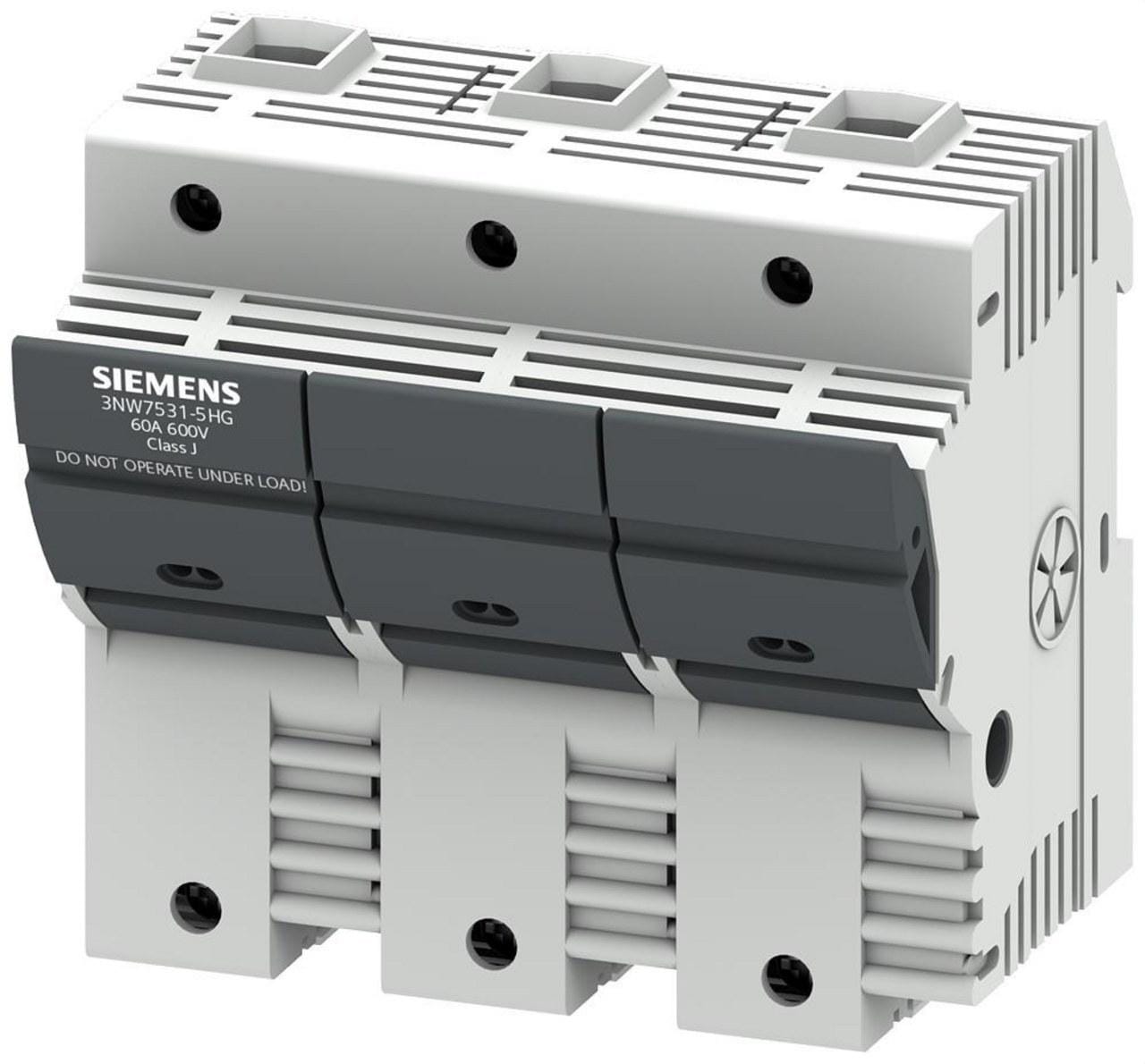 SIEMENS - Portafusibles clase J 60A 600V 3 polos