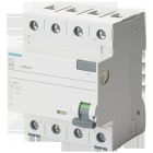 SIEMENS - Interruptor diferencial, 4 polos, Tipo A, 80A, 300mA, 500V AC