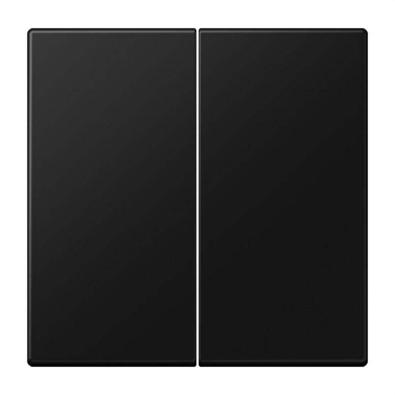 JUNG - TECLA X2 LS NEGRO MATE